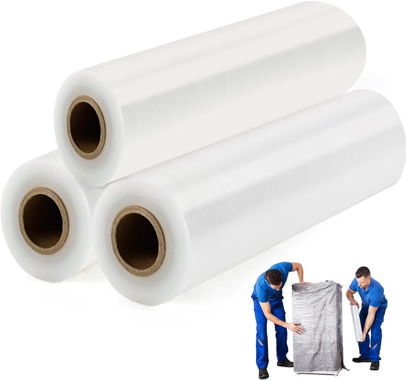 AISEY Shink Wrap Roll Heavy Duty Plastic 15" X 1000FT-3PACK - Image 1